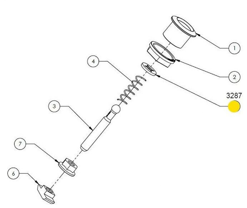 Cube Battery Cover Push Button Holding Washer-1