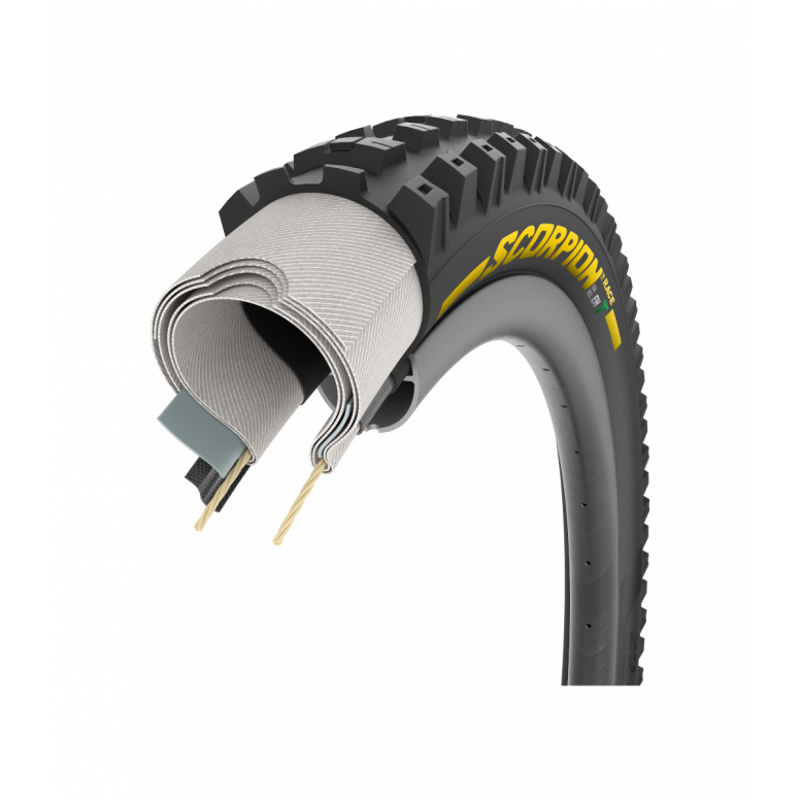 Pirelli Scorpion Race Enduro T DualWALL Yellow Tubeless Ready tyre 27.5x2.50