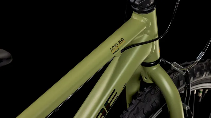 Cube Acid 200 Kids Bike 2025 Light Olive/Orange-1