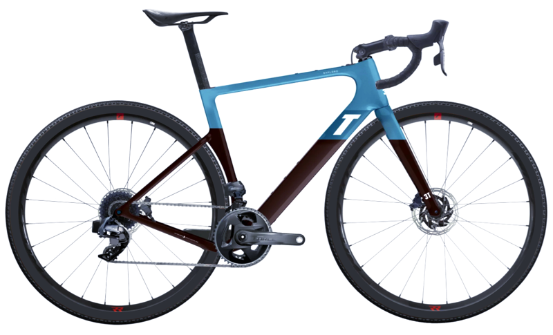 3T Exploro Racemax Force AXS 2x12 Gravel Adventure Bike Blue/Brown