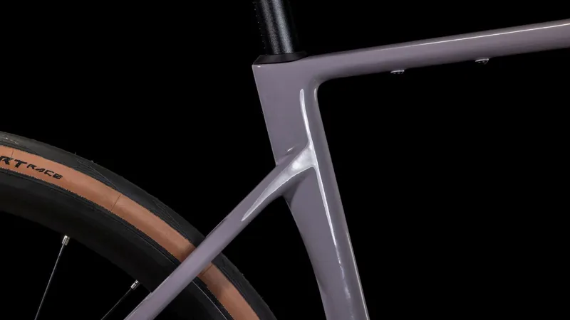 Cube Attain C:62 Race Road Bike 2025 Plum Grey/Brink-2