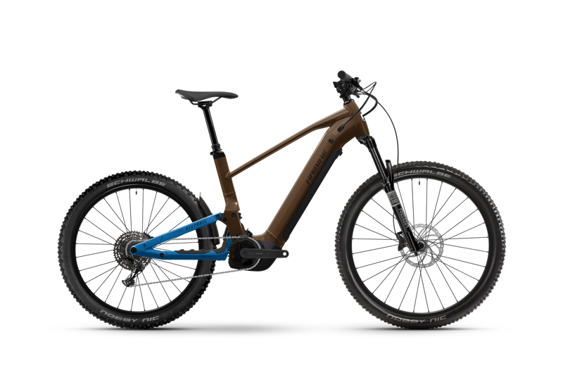 Haibike Alltrail 6 Leather/Blue 2026 Electric Mountain Bike
