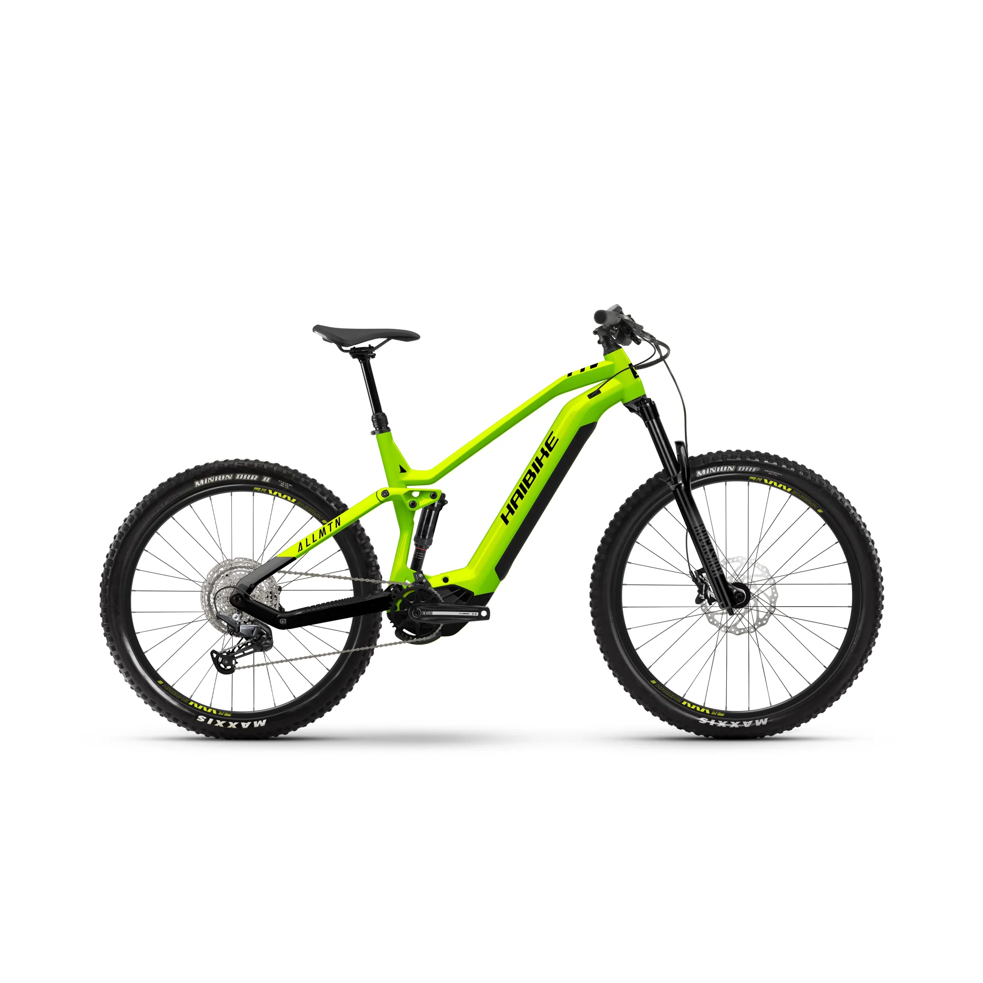Haibike AllMtn Electric Full Suspension Mountain Bike Lime/Blac