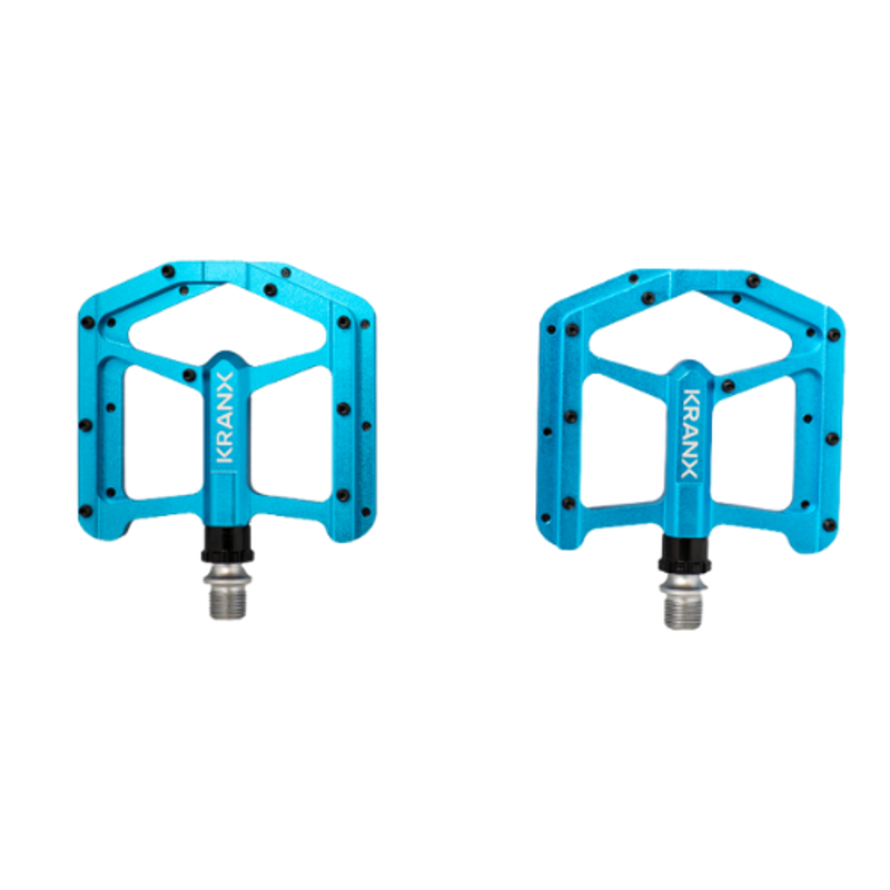 Kranx Trail Luxe Alloy Platform Pedals Blue-1