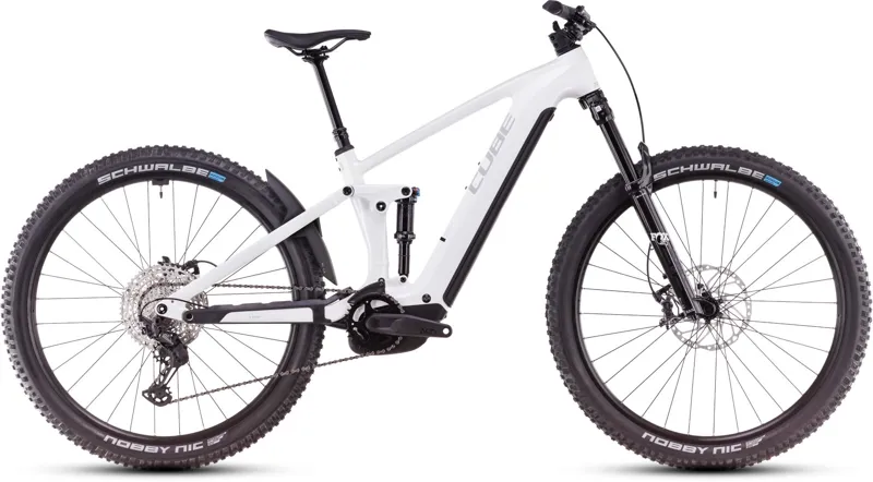 Cube Stereo Hybrid One44 EXC 800 Electric Bike 2025 Metallic White/Black