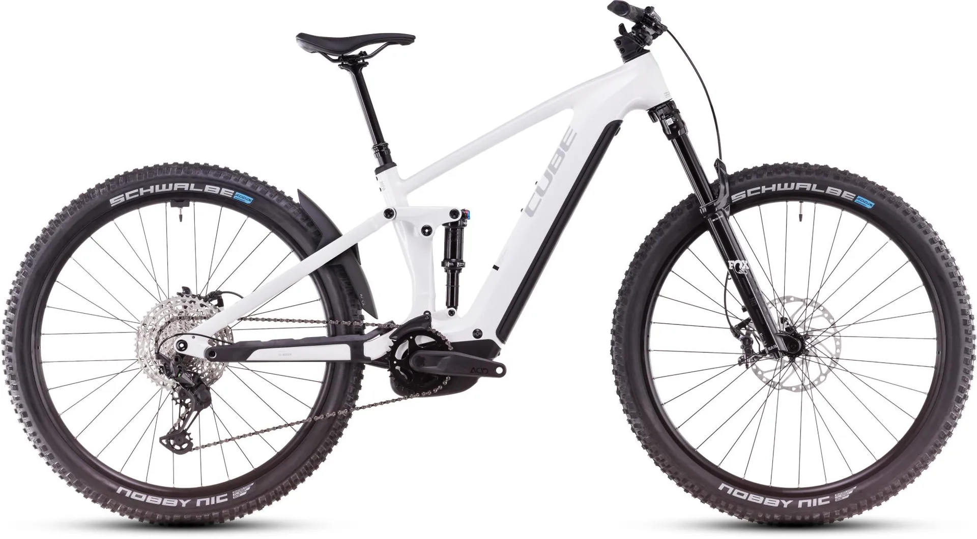 Cube Stereo Hybrid One44 EXC 800 Electric Bike 2025 Metallic Whit