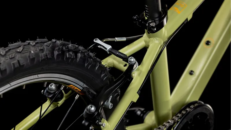 Cube Acid 200 Kids Bike 2025 Light Olive/Orange-3