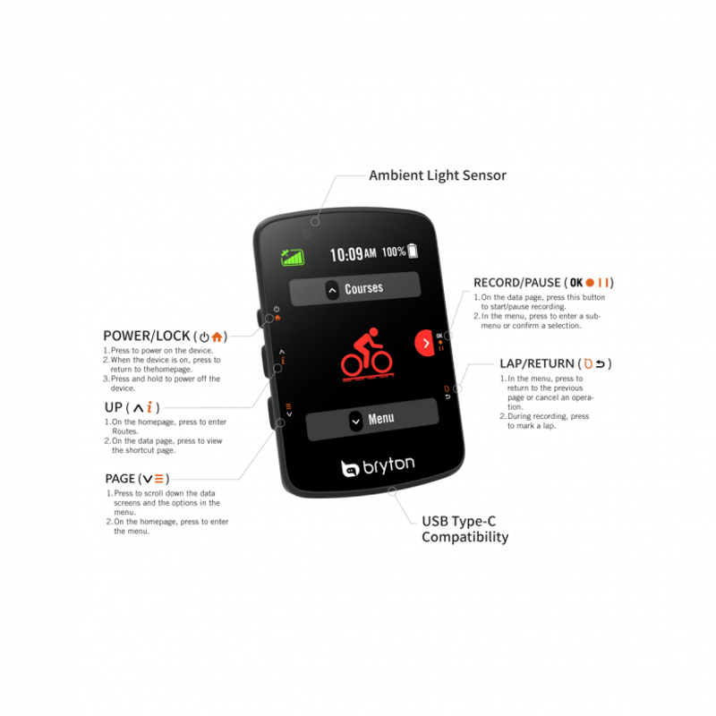 Bryton Rider 550 GPS Bicycle Computer-4