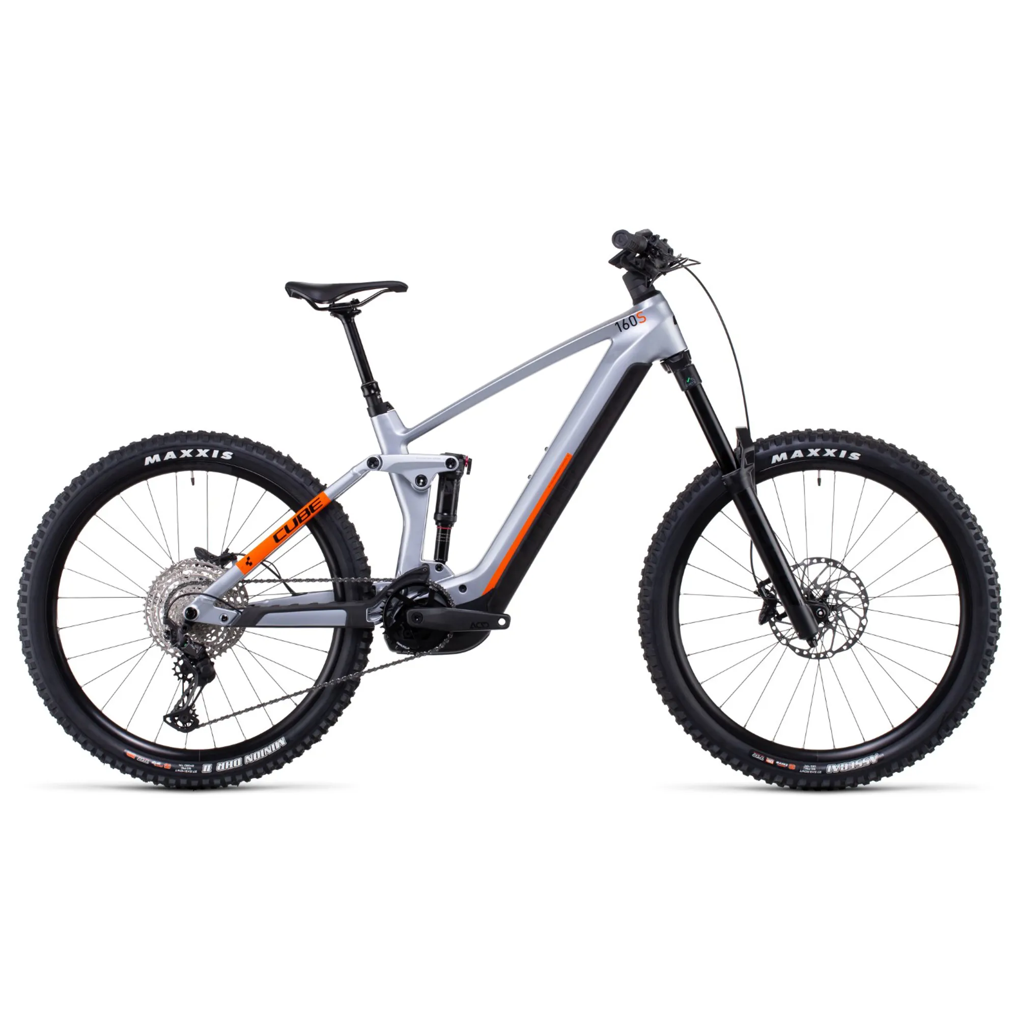 Cube Stereo Hybrid 160 HPC SL 750 Electric Mountain Bike Silver