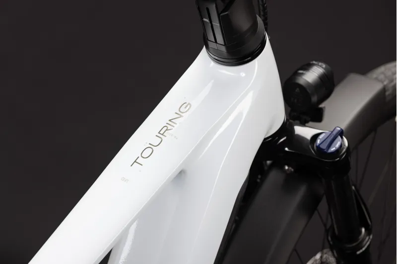 Cube Touring Hybrid One 600 Electric Bike 2027 Metallic White/Chrome-2
