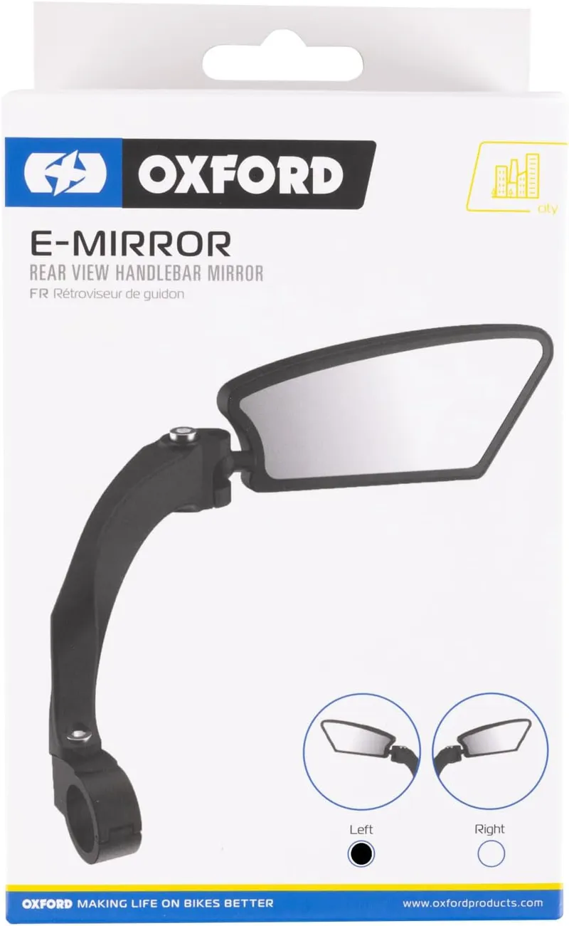 Oxford Adjustable Electric Bike Mirror Left-1