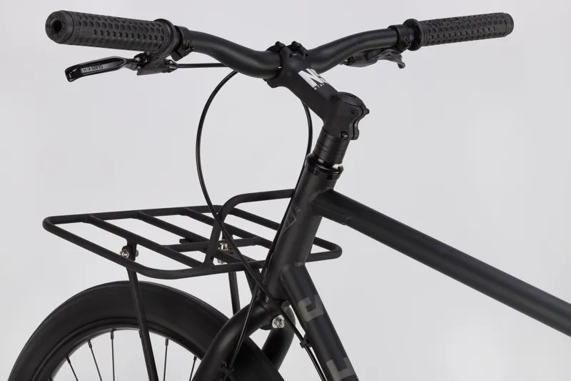 NS Bikes Crust Flat Bar City Hybrid Bike Black-4