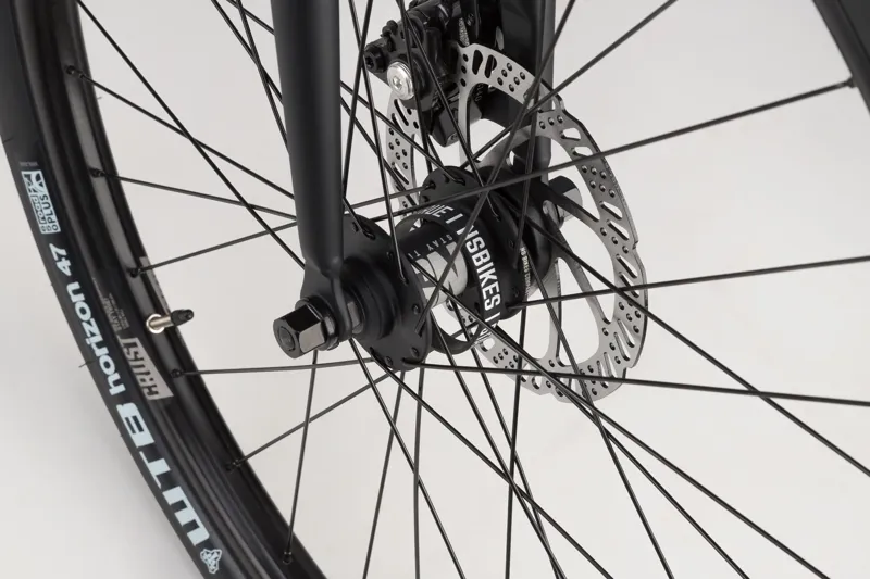 NS Bikes Crust Flat Bar City Hybrid Bike Black-6