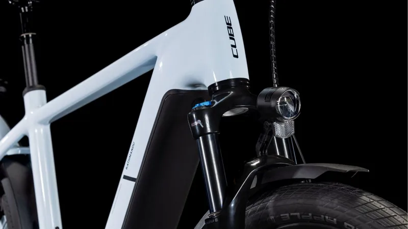 Cube Kathmandu Hybrid One 800 Electric Bike 2025 Polar White/Black-1