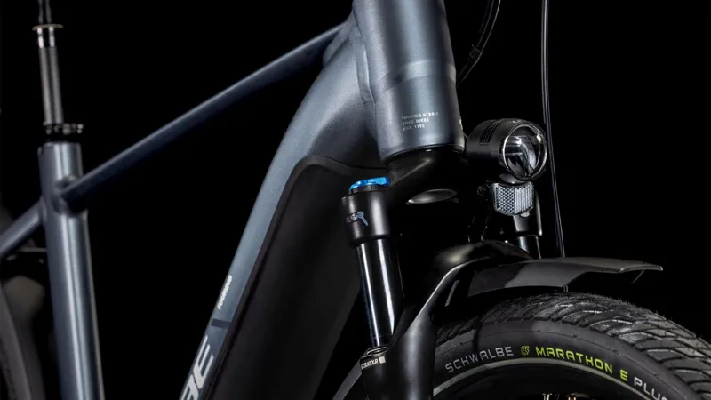 Cube Touring Hybrid Pro 625 Electric Bike 2025 Metallic Grey/Chrome-1