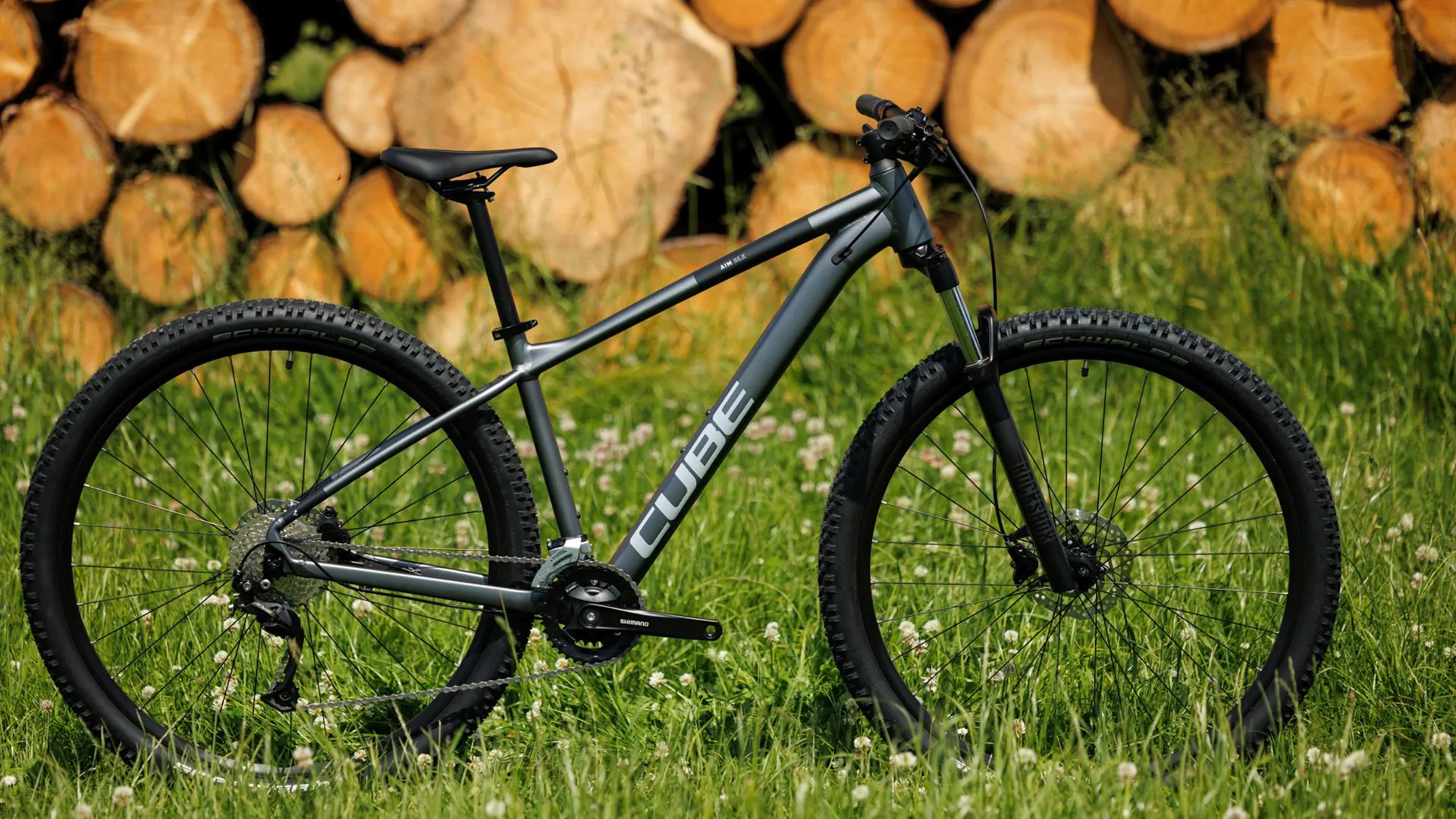 Cube Aim SLX Hardtail Mountain Bike 2024 Graphite/Metal