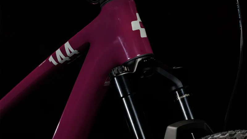 Cube Stereo One44 C:68X SLX Full Suspension Mountain Bike Red Wine-4