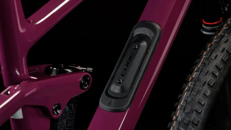 Cube Stereo One44 C:68X SLX Full Suspension Mountain Bike Red Wine-5