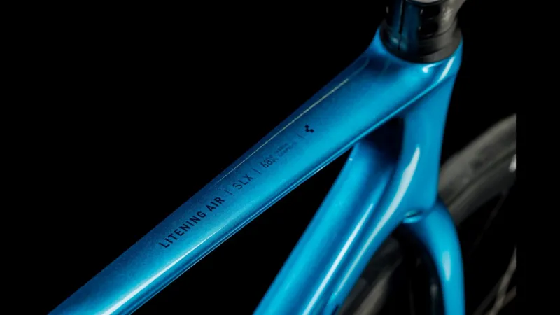Cube Litening Air C:68X SLX Road Race Bike 2024 Electric Blue/Blue-1