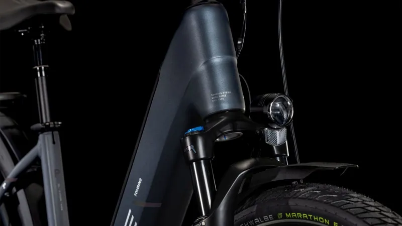 Cube Touring Hybrid Pro 625 Easy Entry Electric Bike 2025 Metallic GreyChrome-1