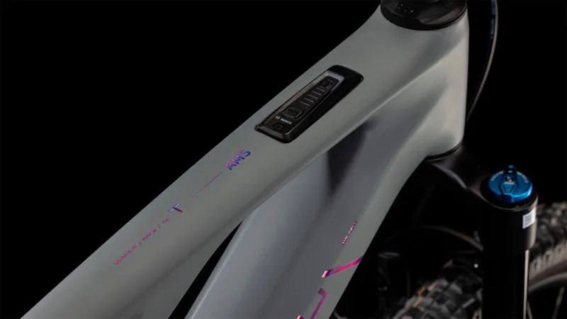 Cube AMS Hybrid One44 C:68X TM 400X Electric Bike 2025 SwampGrey/PurpleReflex-1