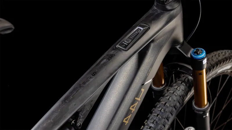 Cube AMS Hybrid One44 C:68X SLT 400X 2025 Electric Bike Carbon/Gold-1