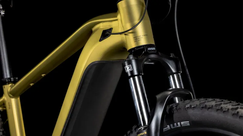 Cube Reaction Hybrid Performance 625 Electric Mountain Bike 2025 Golden Lime-4