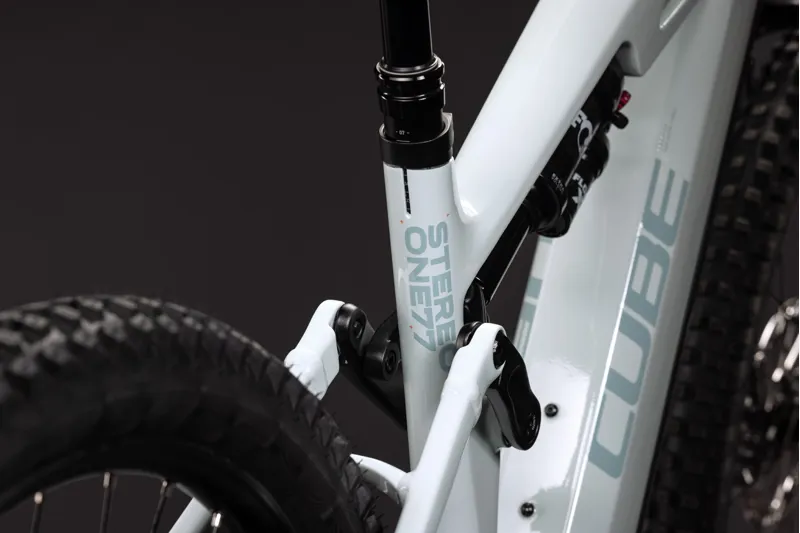 Cube Stereo Hybrid One77 HPC SLX 800 Electric Bike 2027 Hint of Mint/Orange-5