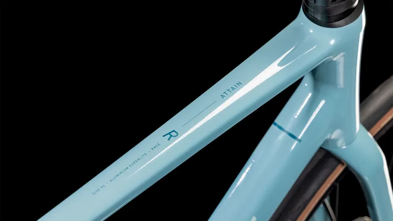 Cube Attain Race Road Bike 2025 Teal Grey/Ice-1
