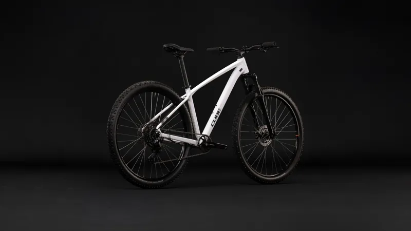 Cube Aim One Hardtail Mountain Bike 2027 Metallic White/Black-6