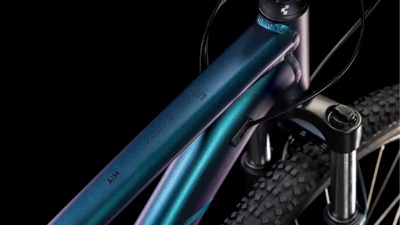 Cube Aim One Hardtail Mountain Bike 2025 Starling Blur/Sapphire-4