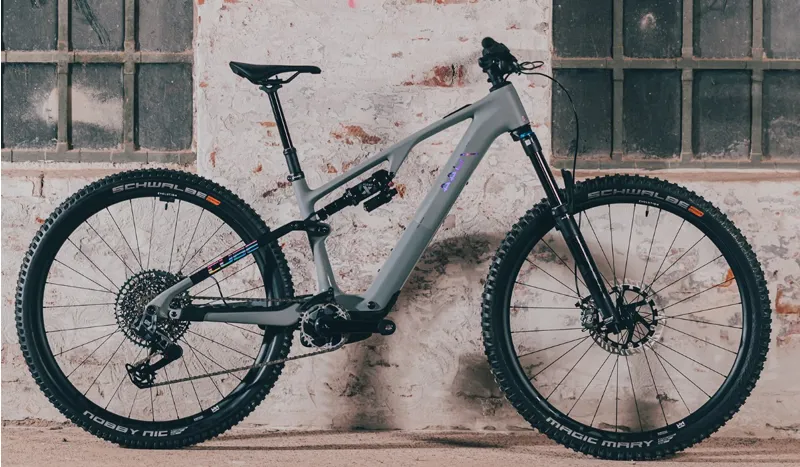 Cube AMS Hybrid One44 C:68X TM 400X Electric Bike 2025 SwampGrey/PurpleReflex-7