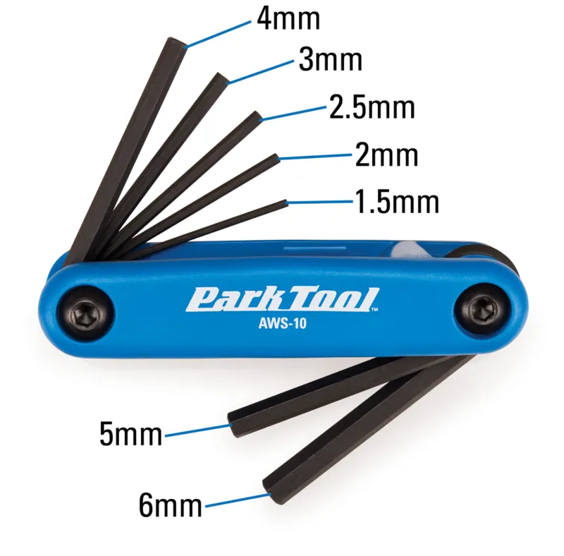 Park Tool AWS-10 Folding Hex Wrench Multi Tool Set-2