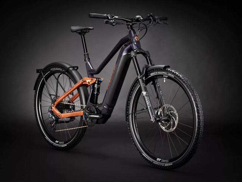Haibike Adventr SE Electric Mountain Bike Purple/Cognac-1