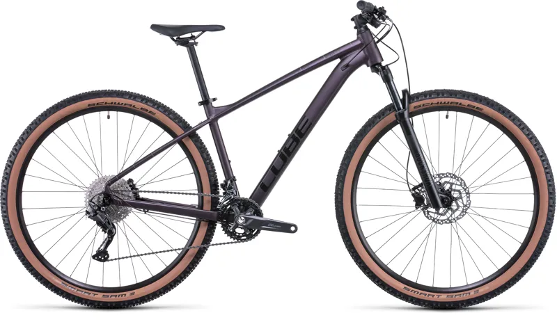 Cube Access WS Race Womens Hardtail Mountain Bike 2022 Smokey Lilac/Black