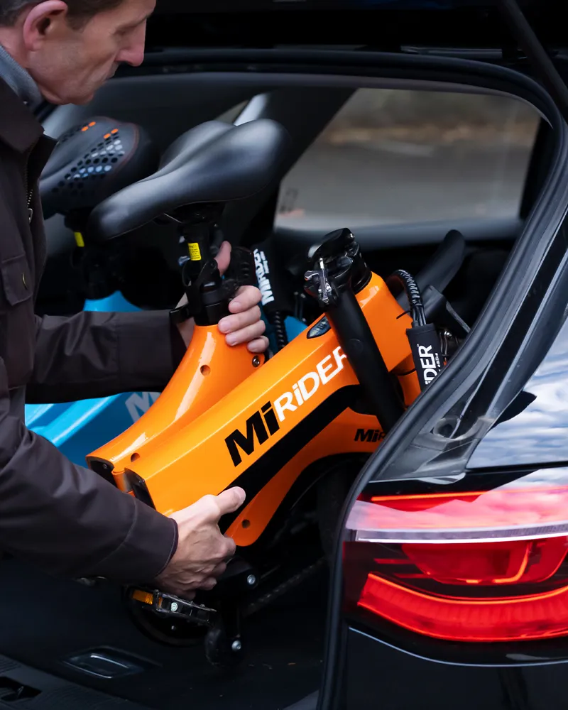 MiRider One Folding Electric Bike 16in Solar Orange-7