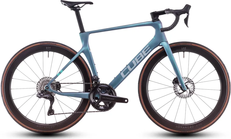 Cube Agree C:62 Pro Road Bike 2025 Polar Light/Aqua Green