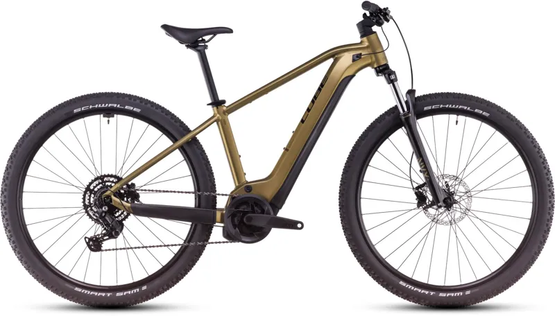 Cube Reaction Hybrid Performance 500 Electric Mountain Bike 2025 Golden Lime 