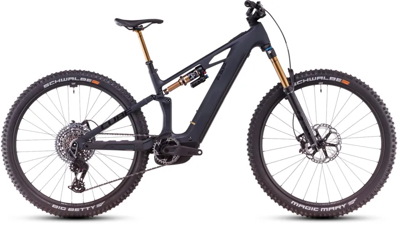 Cube Stereo Hybrid One44 HPC AT 800 Electric Bike 2025 Carbon/Gold