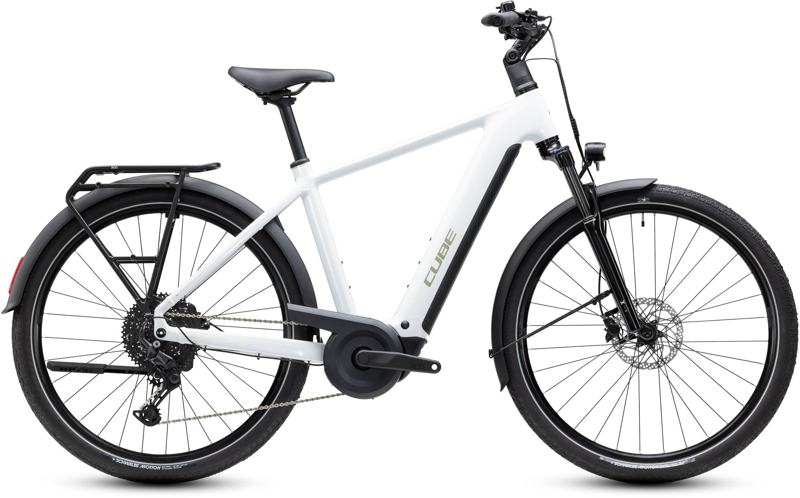 Cube Touring Hybrid One 600 Electric Bike 2027 Metallic White/Chrome