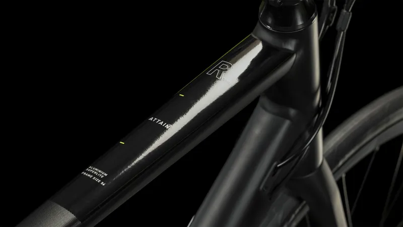 Cube Attain Race Road Bike 2024 Black/White-5