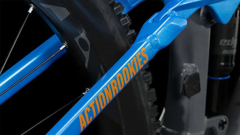 Cube Stereo 120 Rookie Actionteam Kids Full Suspension Bike 2024 Blue-2