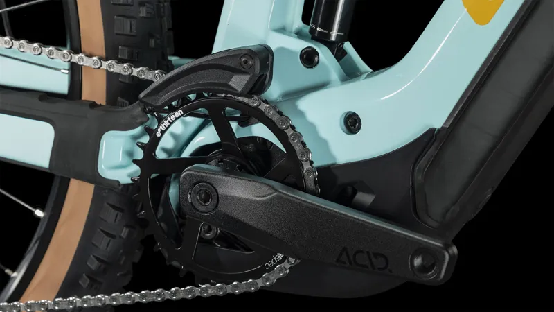 Cube Stereo Hybrid 140 HPC Race 750 Electric Mountain Bike Dazzle/Orange-3