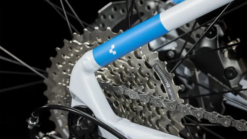 Cube Aim SLX Hardtail Mountain Bike 2024 White/Blue/Red-4