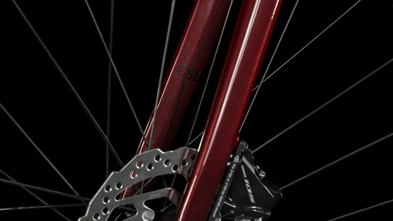 Cube Attain SLX Road Bike 2024 Deep Red/Red-4