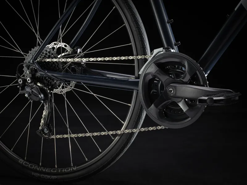 Trek FX 2 Disc Gen 3 Hybrid City Bike Satin Nautical Navy-6