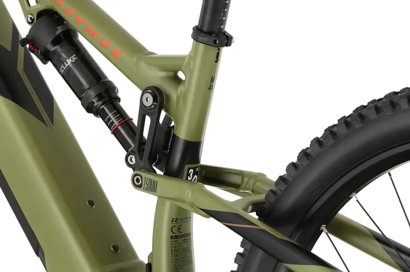 R Raymon FullRay 150E 9.0 Electric Mountain Bike Armor Green-4