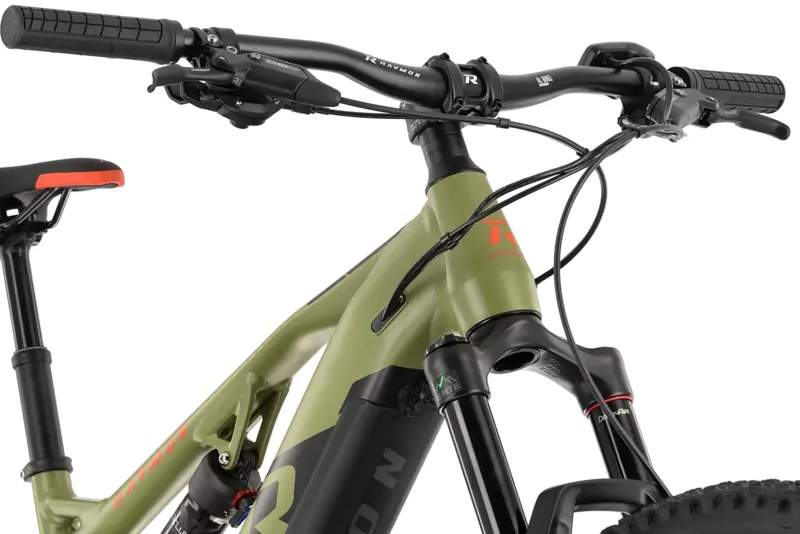 R Raymon FullRay 150E 9.0 Electric Mountain Bike Armor Green-2