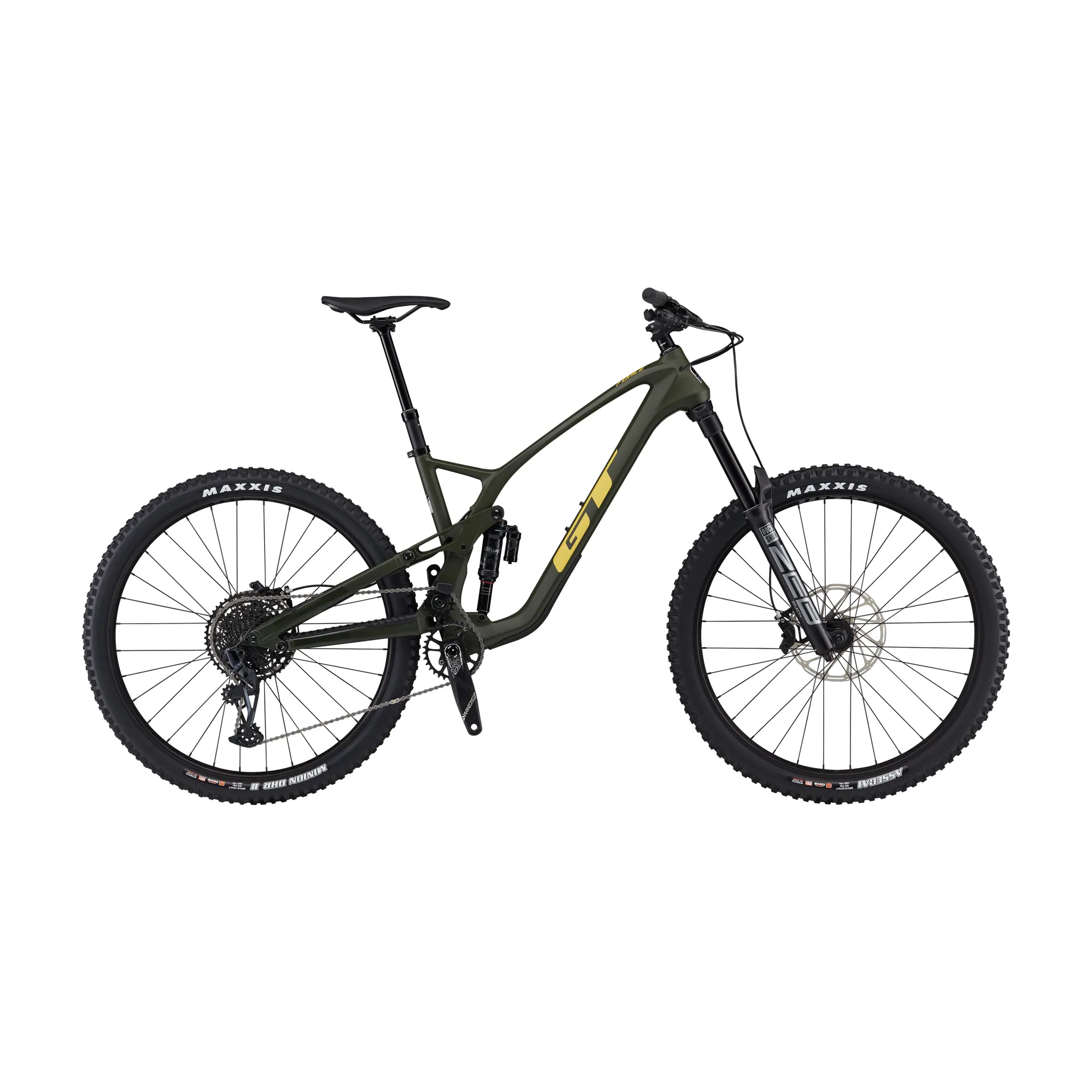 GT Force Carbon Pro Enduro Mountain Bike Military Green