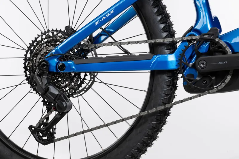 Ghost E-ASX 2026 Candy Blue/Coffee Arctic Dust Electric Mountain Bike-1